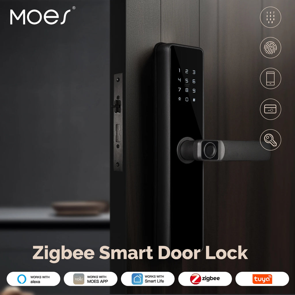 Serrure Intelligente MOES - Sécurisez votre maison à distance!