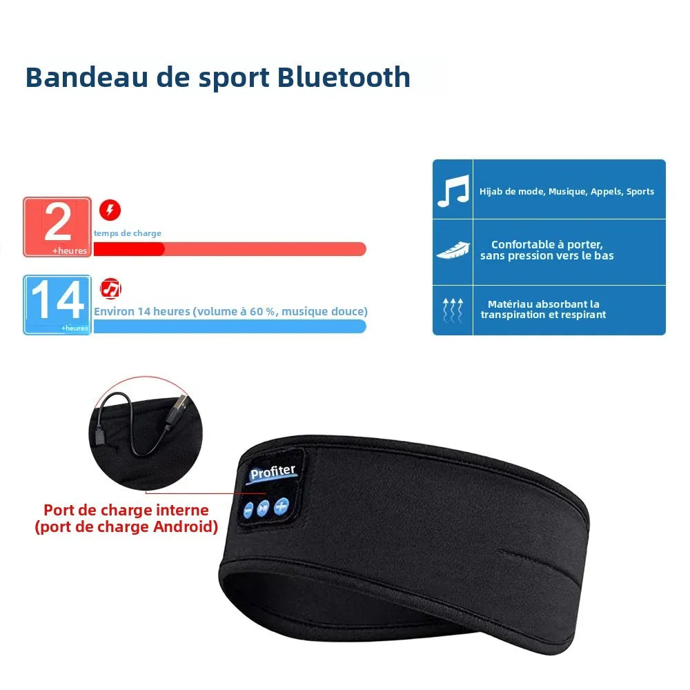 Bandeau Audio Bluetooth - Écoutez et Dormez!