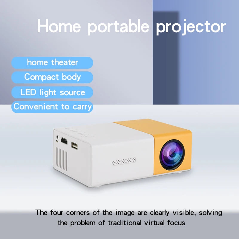 Projecteur Mini Portable - Divertissement en Famille!