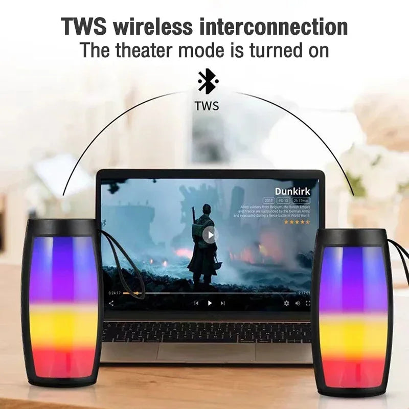 PHONEPACE Haut-parleur LED - Ambiance sonore et lumineuse