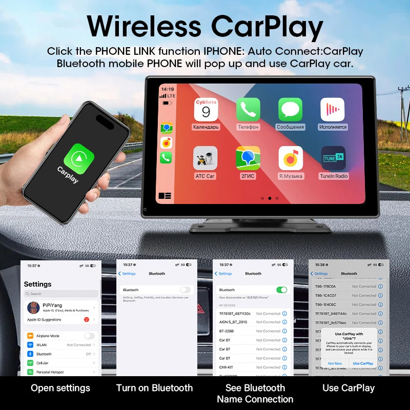 Autoradio CarPlay 7"/10" - Connectivité sans effort!