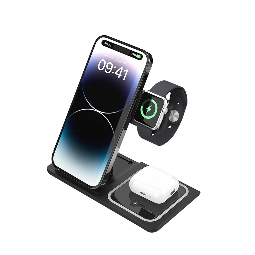 Station de Charge 3-en-1 - Chargez tout avec style!