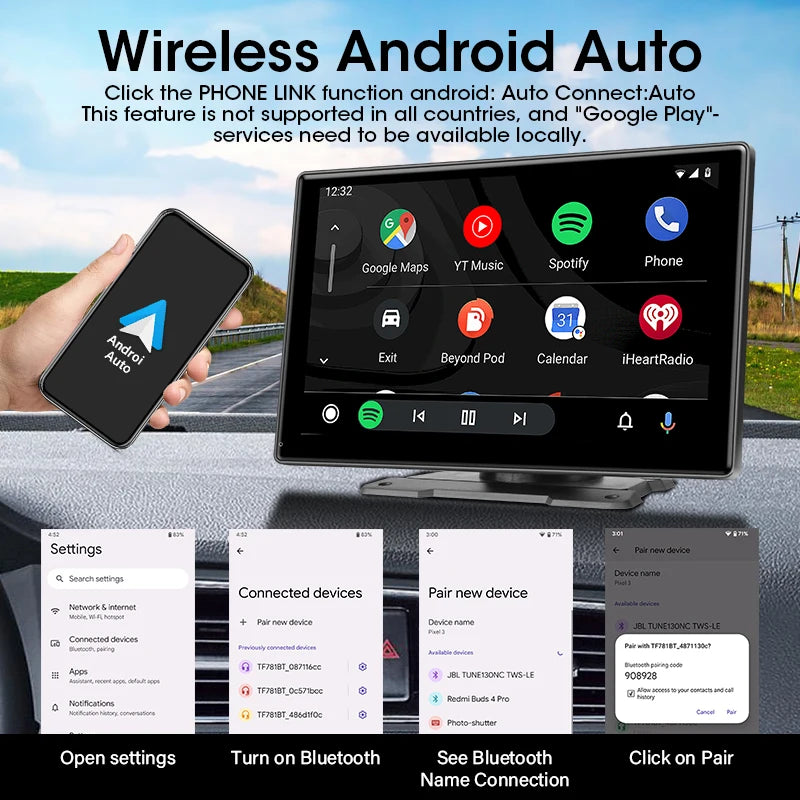 Autoradio CarPlay 7"/10" - Connectivité sans effort!